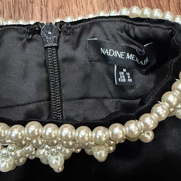 Nadine Merabi Audrina Long Sleeve Velvet Mini Dress - Picture 8 of 9